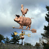 pig weathervane farm decor