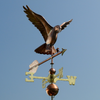 Handmade Copper Attack Eagle Weather Vane