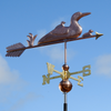 Handcrafted Copper Loon Bird Weathervane