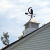 Moon and Owl Weathervane right side on 36" Louvered Cupola
