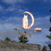 Owl in Moon Weathervane