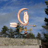 Owl in Moon Weathervane