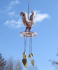 Rooster Wind Chimes - Made in USA - Musical Brass Wind Bells