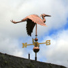 flying heron weathervane