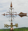 Scrolled Clover Arrow Weathervane