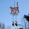 Copper Cat Wind Chime - Made in USA - Wind Bells