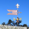 banner weathervane with fleur de lis