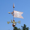 Skull and Swords Banner Weathervane  494