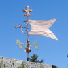 Large Banner Weathervane with Fleur de Lis