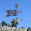 Maple Leaf Weathervane with Fleur de Lis