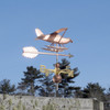 Copper Seaplane Weathervane