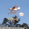Copper Seaplane Weathervane