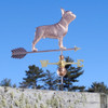 Copper French Bulldog Weathervane
