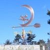 Halloween witch weathervane