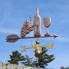 Wine Bottle Weathervane