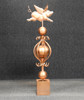 flying pig colonial finial fence post cap