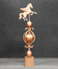 pegasus colonial finial fence post cap