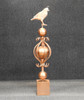quail colonial finial fence post cap
