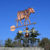 Handcrafted Copper Cow Wind Vane