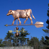 Handmade Copper Cow Weather Vane