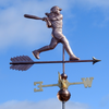Soft Ball Player Weather Vane