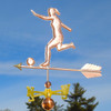 Women's Soccer Player Weathervane