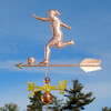 Women's Soccer Player Weathervane