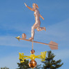 Women's Soccer Player Weathervane