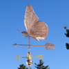 copper butterfly wind vane