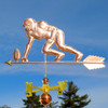 football player weathervane