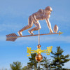 football player weathervane
