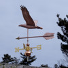 handmade copper eagle weathervane