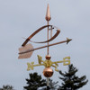 handmade copper religious Jesus fish weathervane