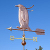 penguin with scarf weathervane