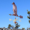 stylish penguin weathervane
