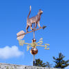 handmade copper cat wind vane
