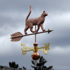 copper cat weathervane