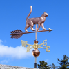handcrafted cat weathervane