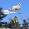 Copper German Shepherd Dog Weathervane
