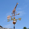 copper giraffe weathervane