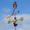 Copper Shamrock Weather Vane
