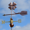 Lucky Four Leaf Clover Weathervane Home Decor