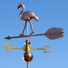 Handmade Copper Flamingo Weathervane