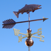 handcrafted Copper Salmon Weathervane