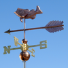 Handcrafted Copper Bass Weathervane
