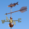 Copper Catfish Art Weathervane