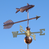 Handmade Copper Catfish Weathervane