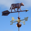 Handmade Copper Cow Farm Weathervane