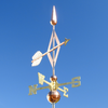 Traditional Handcrafted Copper Arrow Weathervane Home Decor