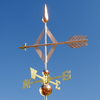 Traditional Handmade Copper Diamond Arrow Weathervane
